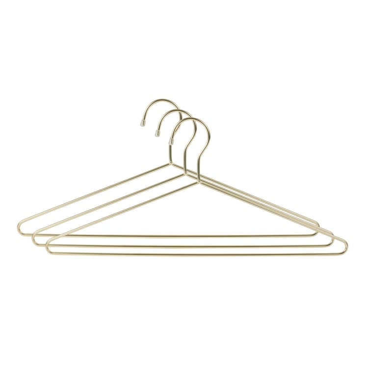 Coat-hangers, brushed gold | Home 