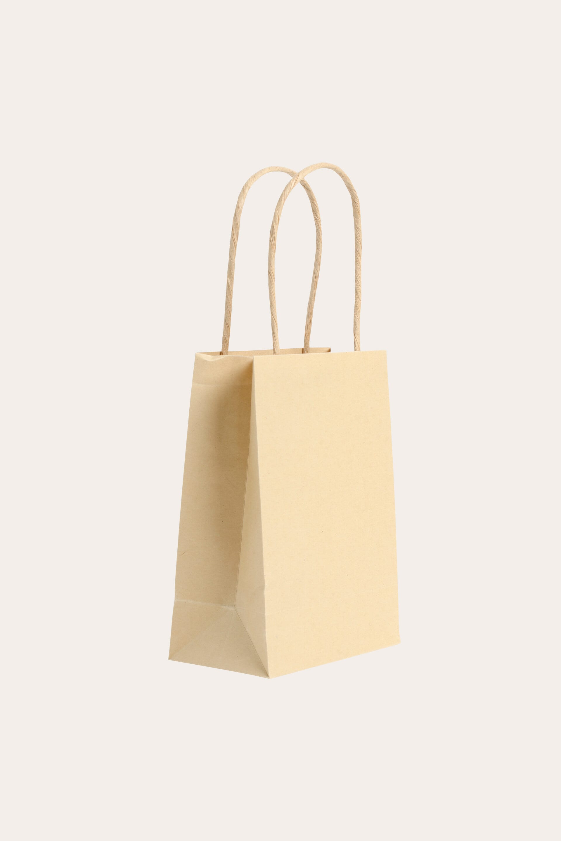 Natural Brown Paper Gift Bag with Cord Handles. Approx Size 27.5cm x 35cm x  10cm